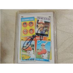 AUTOGRAPHED BASEBALL CARD PETE ROSE