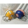 Image 1 : PAIR VINTAGE YOUTH JUNIOR TACKLE FOOTBALL HELMETS