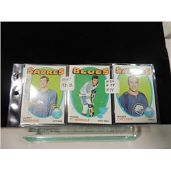LOT 3 1971-72 MINT HOCKEY PLAYER CARDS