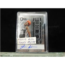 JAMES ANDERSON ROOKIE AUTOGRAPH JERSEY BASKETBALL