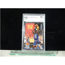 1992-93 KARL MALONE WEST ALL STAR BECKET GRADED 10