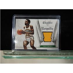 FRED BROWN JERSEY CARD BASKETBALL OFFICIAL