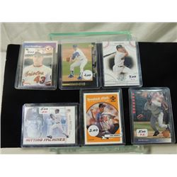 LOT 6 BASEBALL SPORTS CARDS SEE LIST