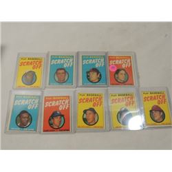 LOT 9 1971 BASEBALL SCRATCH OFF CARDS
