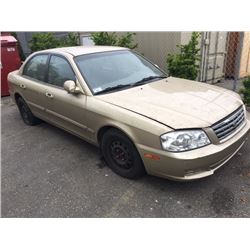2002 KIA MAGENTIS LX, 4DOOR SEDAN, BROWN, VIN # KNAGD126625168674