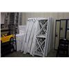 Image 2 : LARGE LOT OF WHITE METAL PARTS SHELVING