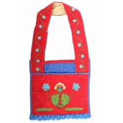 Chippewa Beaded Bandolier Bag circa 1890
