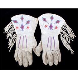 Northern Plains Beaded Gauntlet Gloves c. 1940