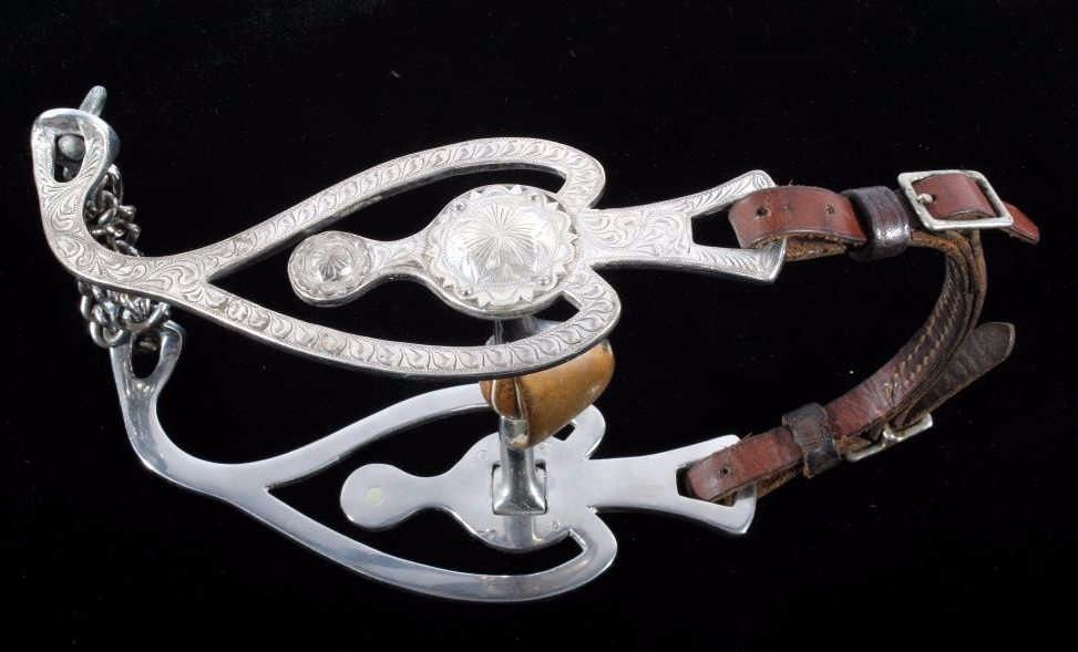 Vintage Mexican Silver Mounted Show Horse Bit