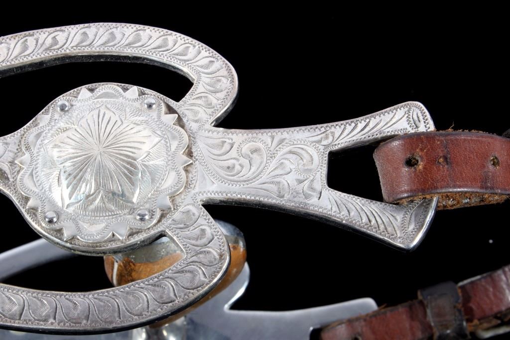 Vintage Mexican Silver Mounted Show Horse Bit