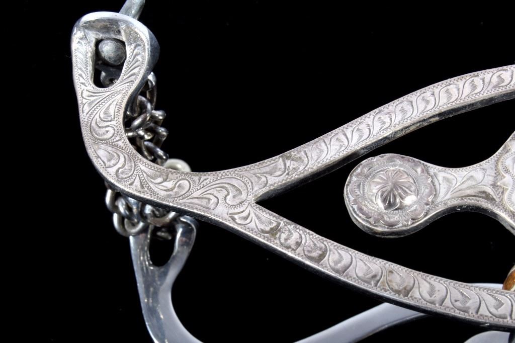Vintage Mexican Silver Mounted Show Horse Bit