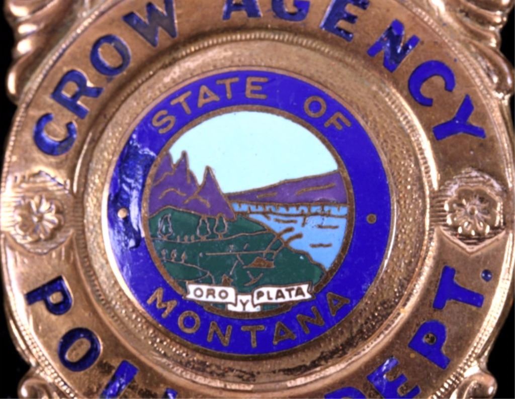 Crow Agency Montana Police Patrolman Badge
