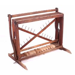 Antique Wooden Rug Weaving Loom