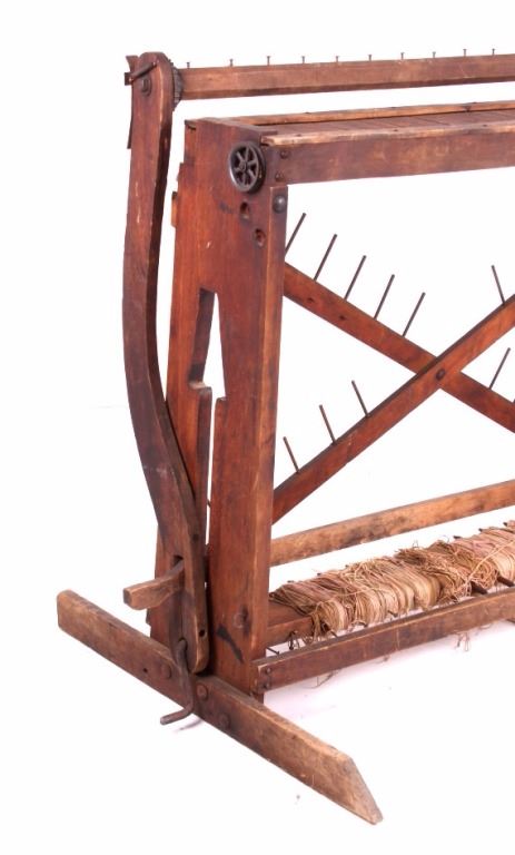 Antique Wooden Rug Weaving Loom