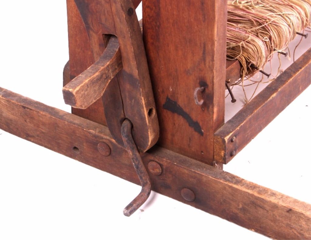 Antique Wooden Rug Weaving Loom