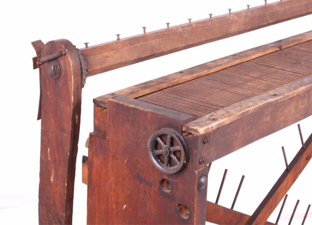 Antique Wooden Rug Weaving Loom