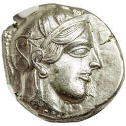 ATTICA: AR tetradrachm (17.14g), Athens, ca. 440-404 BC. NGC AU
