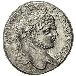 ROMAN EMPIRE: Caracalla, 198-217 AD, AR tetradrachm (13.50g), Koinon of Cyprus. VF