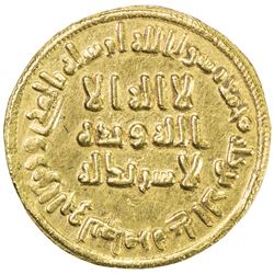 UMAYYAD: 'Abd al-Malik, 685-705, AV dinar (4.23g), NM (Dimashq), AH80. AU