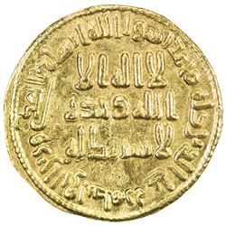 UMAYYAD: 'Abd al-Malik, 685-705, AV dinar (4.29g), NM (Dimashq), AH86. AU
