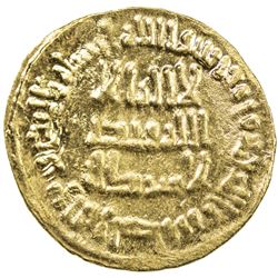 UMAYYAD: Sulayman, 715-717, AV dinar (4.24g), NM (Dimashq), AH97. AU