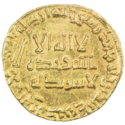 ABBASID: al-Mansur, 754-775, AV dinar (4.25g), NM, AH138. AU