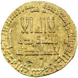 ABBASID: al-Mansur, 754-775, AV dinar (4.26g), NM, AH157. AU