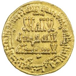 ABBASID: al-Rashid, 786-809, AV dinar (4.23g), NM (Madinat al-Salam), AH187. EF