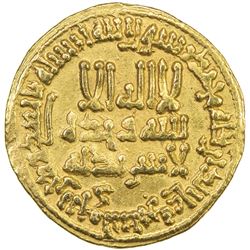 ABBASID: al-Amin, 809-813, AV dinar (4.25g), NM (Madinat al-Salam), AH195. EF-AU