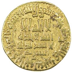 ABBASID: al-Ma'mun, 810-833, AV dinar (4.26g), Misr, AH200. VF