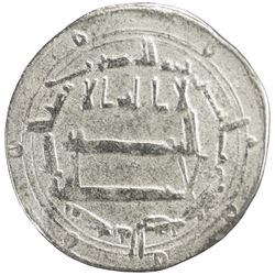 ABBASID: al-Ma'mun, 810-833, AR dirham (2.79g), Madinat Arran, AH210. F-VF