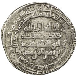 ABBASID: al-Mustakfi, 944-946, AR dirham (4.45g), Madinat al-Salam, AH334. VF