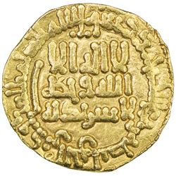 AGHLABID: Ibrahim II, 874-902, AV dinar (4.20g), NM, AH281. VF-EF