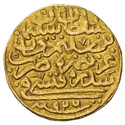 OTTOMAN EMPIRE: Suleyman I, 1520-1566, AV sultani (3.54g), Sidrekapsi, AH926. VF