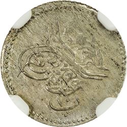 EGYPT: Abdul Aziz, 1861-1876, AR 10 para, Misr, AH1277 year 3. NGC MS63