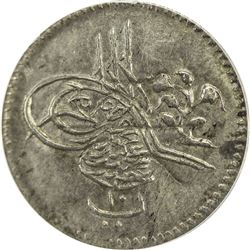 EGYPT: Abdul Hamid II, 1876-1909, AR 10 para, Misr, AH1293 year 3. NGC AU58