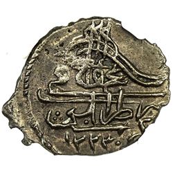 TRIPOLI: Mahmud II, 1808-1839, AE 5 para, Tarabulus Gharb, AH1223, without regnal year. NGC AU58