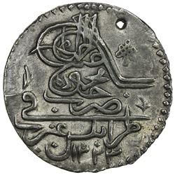 TRIPOLI: Mahmud II, 1808-1839, AR 40 para (12.38g), Tarabulus Gharb, AH1223. EF