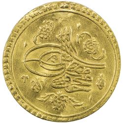 TURKEY: Mahmud I, 1730-1754, AV 1 1/2 sultani (4.70g), Islambul, AH1143. VF