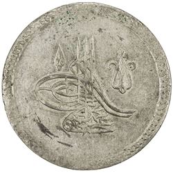 TURKEY: Abdul Hamid I, 1774-1789, AR 2 piastres (30.64g), Kostantiniye, AH1187 year 16. UNC