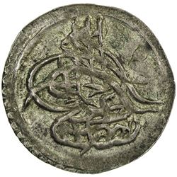 TURKEY: Mustafa IV, 1807-1808, AR para (0.31g), Kostantiniye, AH1222 year 1. AU