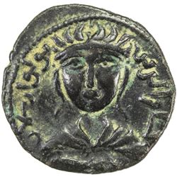 ARTUQIDS OF MARDIN: Yuluq Arslan, 1184-1201, AE dirham (10.42g), NM, AH583. VF