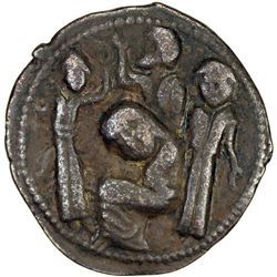 ARTUQIDS OF MARDIN: Yuluq Arslan, 1184-1201, AE dirham (11.87g), NM, AH589. VF