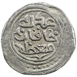 GREAT MONGOLS: Chingiz Khan, 1206-1227, AR dirham (3.08g), Kurraman, ND. VF