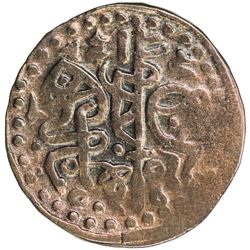 GREAT MONGOLS: Chingiz Khan, 1206-1227, AE jital (4.46g), Qunduz, ND. VF