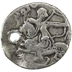 GREAT MONGOLS: Toregene, 1241-1246, AR dirham (2.72g), ND. F