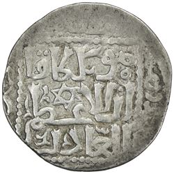 GREAT MONGOLS: Mongke, 1251-1260, AR dirham (2.70g), Tiflis, AH6(5)6. VF