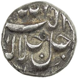 MUGHAL: Akbar I, 1556-1605, AR 1/4 rupee (2.85g), Lahore, IE48. VF-EF