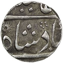 BENGAL PRESIDENCY: AR ½ rupee (5.82g), Kalkata, year 4, KM-7, Stv-1.13 (this piece)., Prid-9, EF