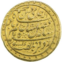 BENGAL PRESIDENCY: AV mohur (12.28g), "Murshidabad", AH1189 year 12. VF